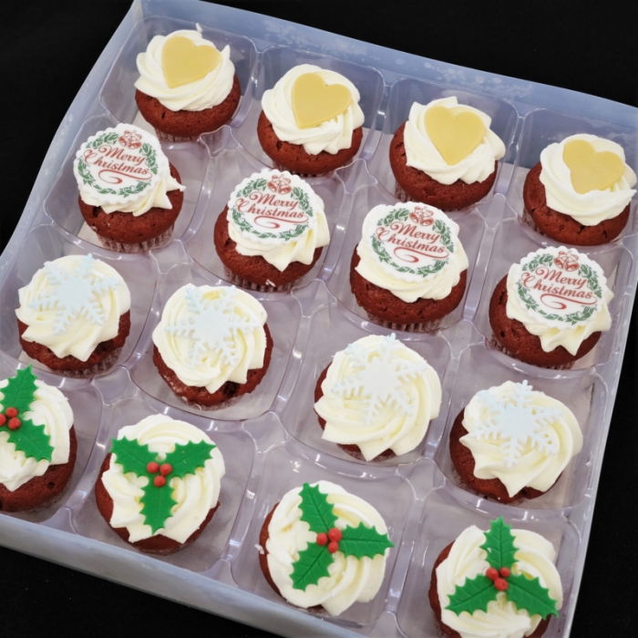 Kerst CupcakesKleine Kerstcupcakes (mix)